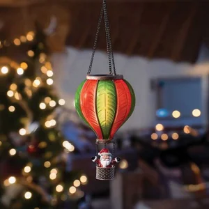 Santa Hot Air Balloon Flaming Effect Christmas Light