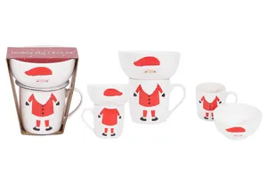 Santa Mug And Bowl Set