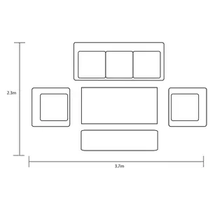 Sanza 3 Seat Lounge Set - image 3