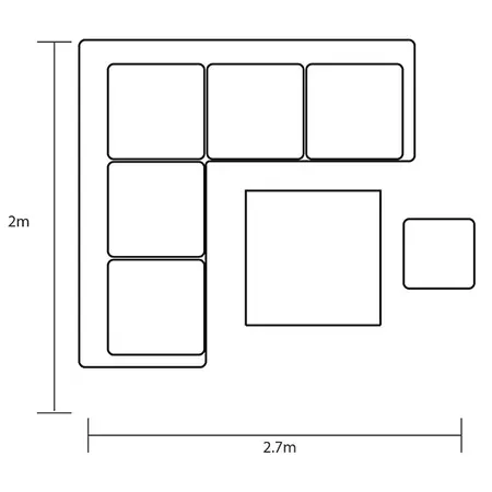 Sanza Square Corner Dining Set - image 3