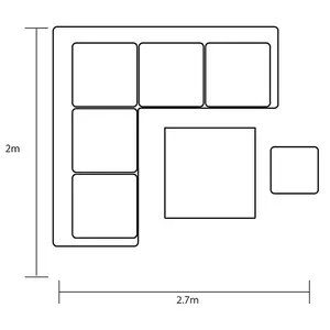 Sanza Square Corner Dining Set - image 3