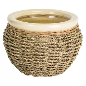 Seagrass Pot Cover Natural 20Cm