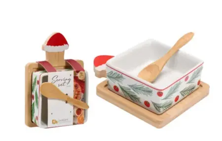 SERVING SET 3PCS BAMBOO