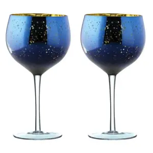 Set of 2 Galaxy Gin Glasses