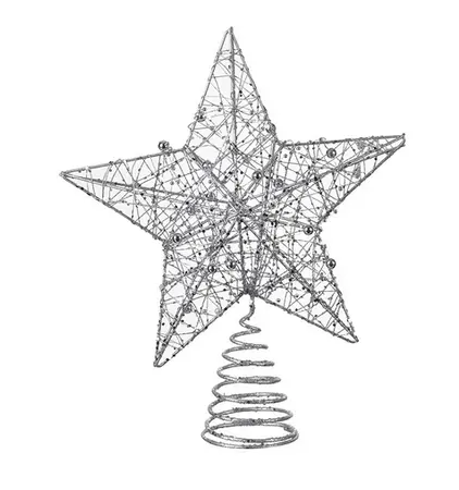 SILVER TREE TOPPER