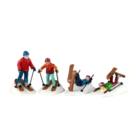 SKI SCHOOL LESSONS, SET OF 4