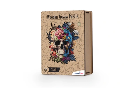 Skull 232 Piece Wooden Jigsaw Puzzle - image 1