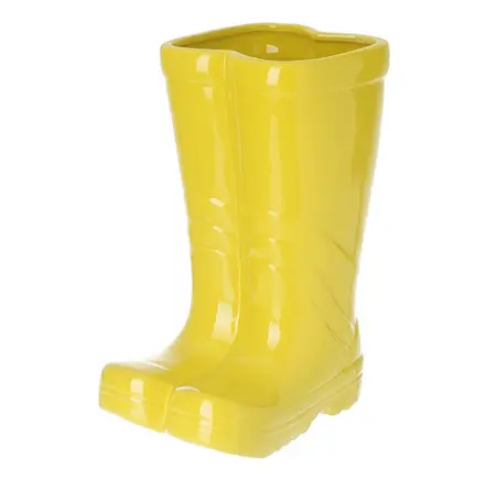 Small Ceramic Yellow Wellington Plantpot