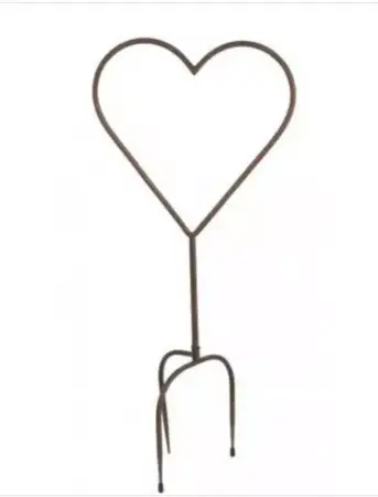 Small Metal Heart Garden Stake