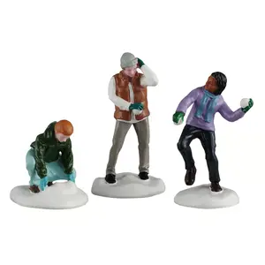 SNOWBALL FIGHT, SET OF 3