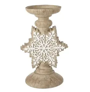 SNOWFLAKE CANDLESTICK