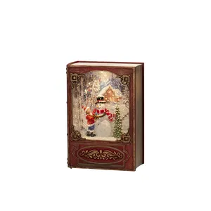 Snowman Christmas Book Water Lantern