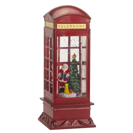 SnowSwirl Santa Telephone Box