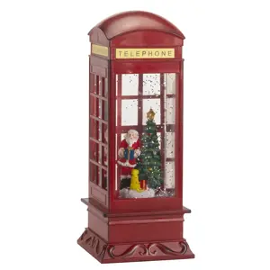 SnowSwirl Santa Telephone Box