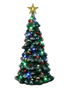 SNOWY CHRISTMAS TREE, MULTI LIGHT, B/O (4.5V)