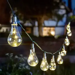 Eureka! Solar Globe String Lights – Vintage Bulb – Set of 10 - image 1