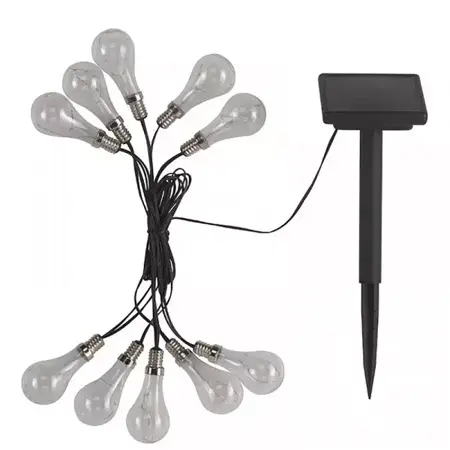 Eureka! Solar Globe String Lights – Vintage Bulb – Set of 10 - image 2