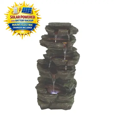 Solar Slate Falls Water Feature - image 1