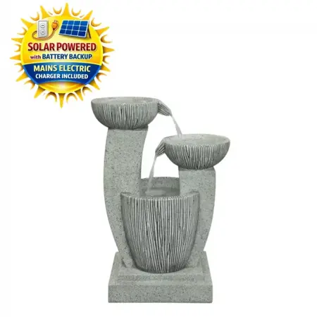 Solar Textured Bowls Water Feature - image 1