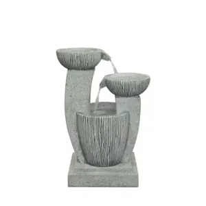 Solar Textured Bowls Water Feature - image 2