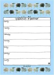 Splendid Sheep Weekly Planner by Alex Clark