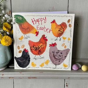 SPRS68 EASTER HENS EASTER CARD