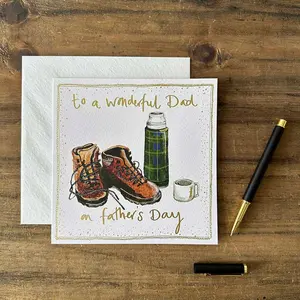 SPRS78 FLASK & BOOTS FATHERS DAY CARD