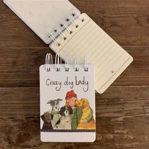 Ssn18 Crazy Dog Lady Small Spiral Notepad