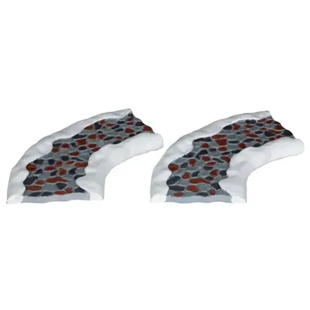 STONE ROAD - CURVED,  SET OF 2