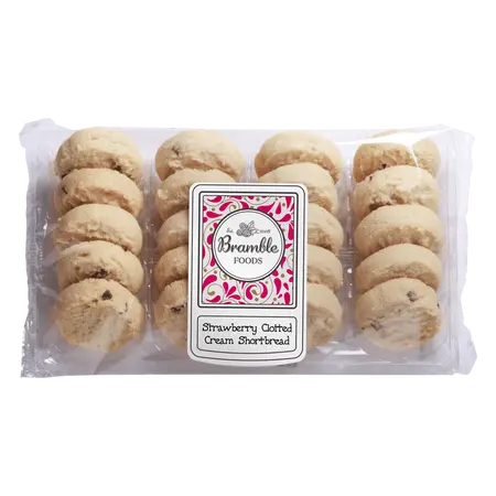 Strawberry Clotted Cream Shortbread 250g