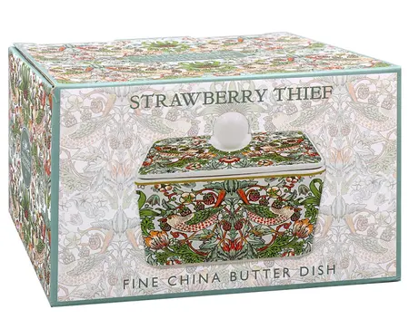 Strawberry Thief Butter Dish - image 3