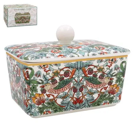 Strawberry Thief Butter Dish - image 1