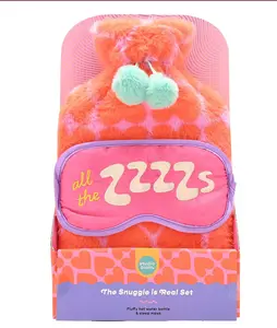Studio Blom - The Snuggle Is Real - Furry 1.5L Hot Water Bottle And Silk Eye Mask Gift Set - image 7