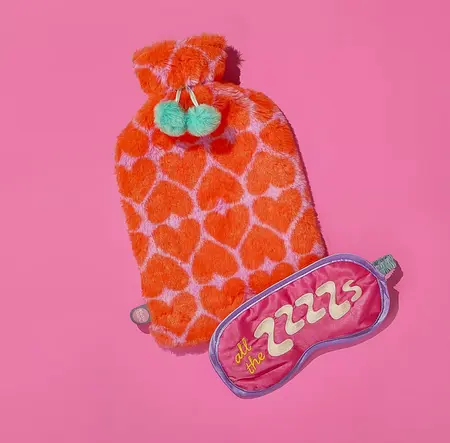 Studio Blom - The Snuggle Is Real - Furry 1.5L Hot Water Bottle And Silk Eye Mask Gift Set - image 6