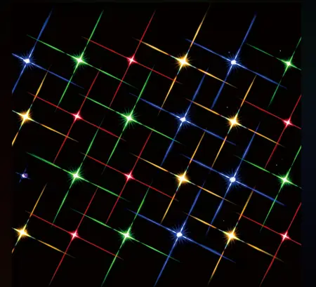SUPER BRIGHT MULTI COLOR LIGHT STRING,  COUNT OF 24, B/O (4.5V)