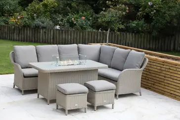 Cassano Corner Modular With Firepit Table - image 1