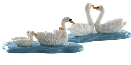 SWANS,  SET OF 2