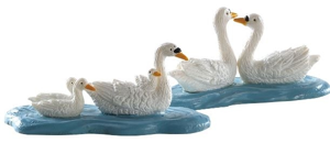 SWANS,  SET OF 2