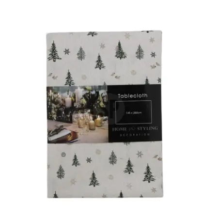 TABLE CLOTH 140X180CM XMAS TRE - image 1
