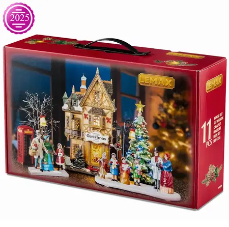 TANNENBAUM CHRISTMAS SHOPPE SET, INCL. ADAPTOR 74254, 550 mA (WHITE) - image 2