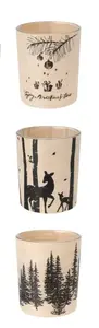 Tealight Holder 3 Assorted Designs 8cm