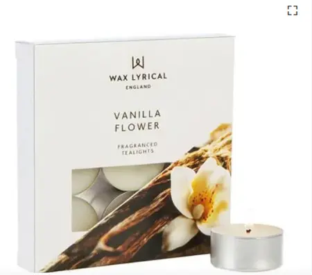 Tealights Box of 9 Vanilla Flower