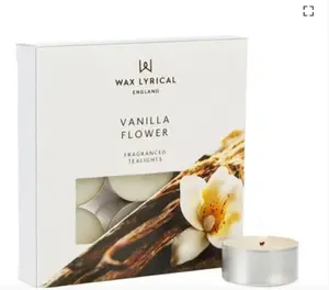 Tealights Box of 9 Vanilla Flower