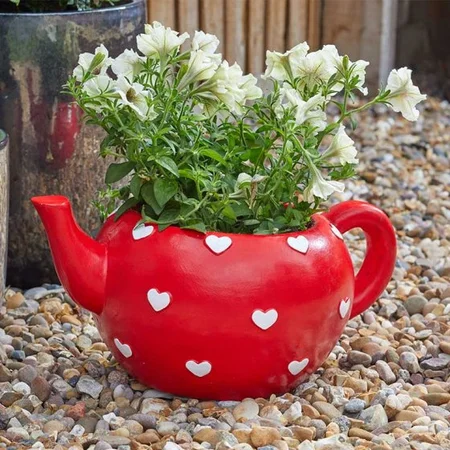 Teapot Heart Planter - image 1