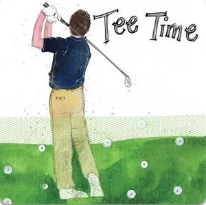 Tee Time Fridge Magnet by Alex Clark