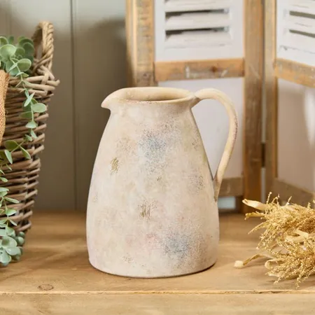 Terracotta Rustic Finish Vase With Handle Small - image 2