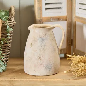 Terracotta Rustic Finish Vase With Handle Small - image 2