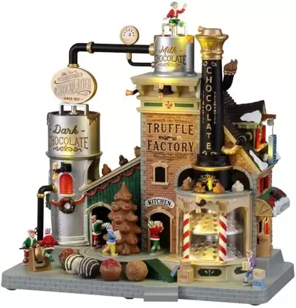 CHRISTMAS CHOCOLATIER TRUFFLE FACTORY INCL. ADAPTOR 74254, 550 mA (WHITE)