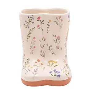 The Cottage Garden Ceramic Vase Small  - Floral Wellies - image 3