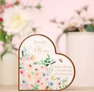 The Cottage Garden Mantel Heart Plaque - Mum - image 2